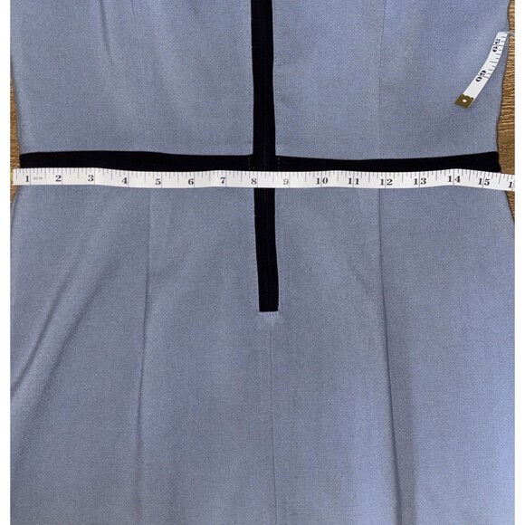 The Limited Light Blue Sheath Dress – Size 8 | Black Contrast Trim, Sleeveless - Picture 5 of 6